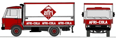 Loewe 4092 - H0 - Iveco Magirus Zeta 90M5 Afri-Cola